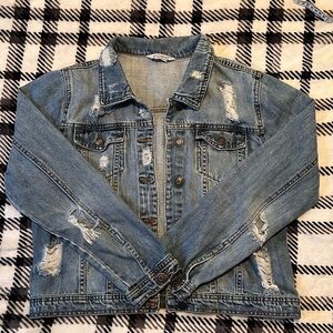Ripped Jean Jacket